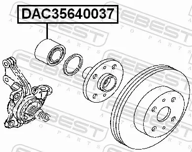 FEBEST ŁOŻYSKO KOŁA DAC35640037 