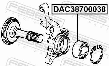 FEBEST ŁOŻYSKO KOŁA DAC38700038 