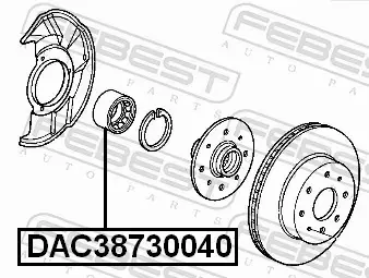 FEBEST ŁOŻYSKO KOŁA DAC38730040 