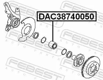 FEBEST ŁOŻYSKO KOŁA DAC38740050 