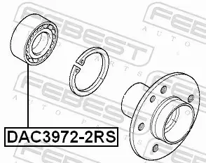 FEBEST ŁOŻYSKO KOŁA DAC3972-2RS 