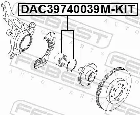 FEBEST ŁOŻYSKO KOŁA DAC39740039M-KIT 