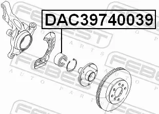 FEBEST ŁOŻYSKO KOŁA DAC39740039 