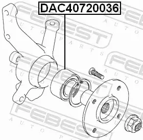 FEBEST ŁOŻYSKO KOŁA DAC40720036 