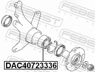 FEBEST ŁOŻYSKO KOŁA DAC40723336 