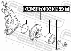 FEBEST ŁOŻYSKO KOŁA DAC40780040M-KIT 