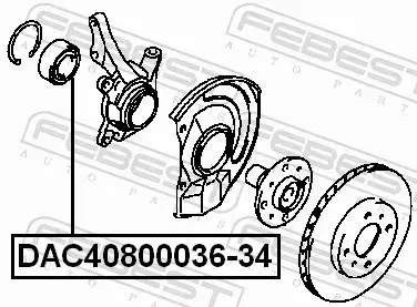 FEBEST ŁOŻYSKO KOŁA DAC40800036-34 