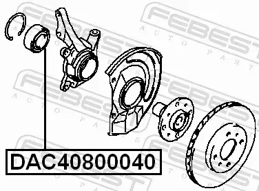 FEBEST ŁOŻYSKO KOŁA DAC40800040 