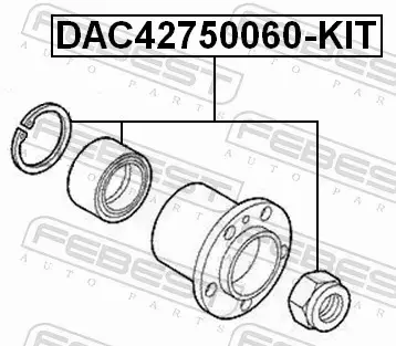 FEBEST ŁOŻYSKO KOŁA DAC42750060-KIT 