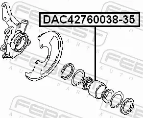 FEBEST ŁOŻYSKO KOŁA DAC42760038-35 