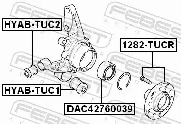 FEBEST ŁOŻYSKO KOŁA DAC42760039 