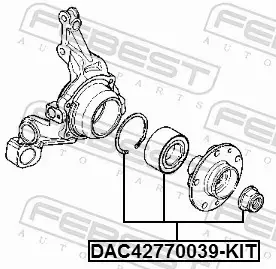 FEBEST ŁOŻYSKO KOŁA DAC42770039-KIT 