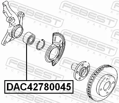 FEBEST ŁOŻYSKO KOŁA DAC42780045 