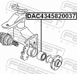 FEBEST ŁOŻYSKO KOŁA DAC4345820037 