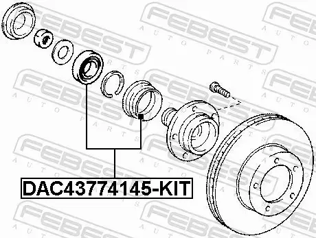 FEBEST ŁOŻYSKO KOŁA DAC43774145-KIT 