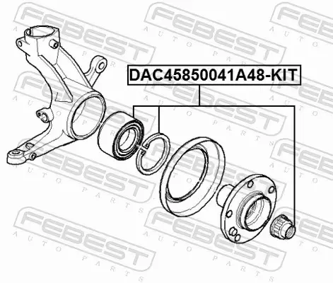 FEBEST ŁOŻYSKO KOŁA DAC45850041A48-KIT 