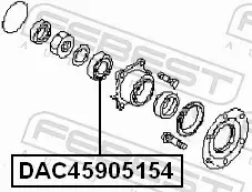 FEBEST ŁOŻYSKO KOŁA DAC45905154 