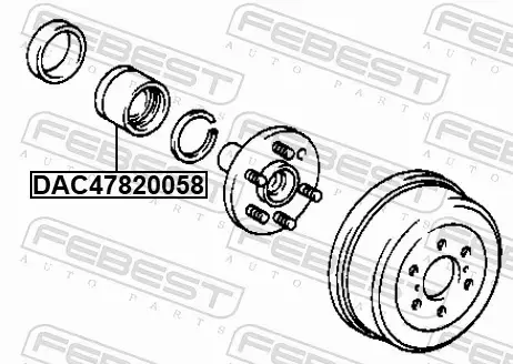 FEBEST ŁOŻYSKO KOŁA DAC47820058 