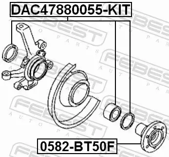 FEBEST ŁOŻYSKO KOŁA DAC47880055-KIT 