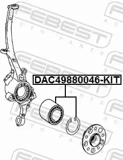 FEBEST ŁOŻYSKO KOŁA DAC49880046-KIT 