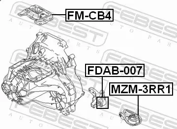 FEBEST TULEJA ZAWIESZENIA FDAB-007 