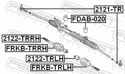 FEBEST TULEJA ZAWIESZENIA FDAB-020 