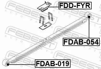 FEBEST TULEJA RESORA FDAB-054 