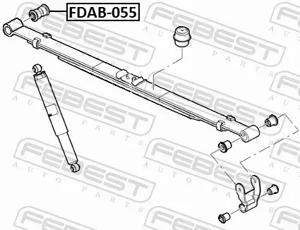 FEBEST TULEJA RESORA FDAB-055 