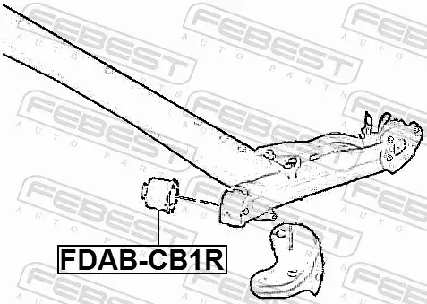 FEBEST TULEJA BELKI FDAB-CB1R 