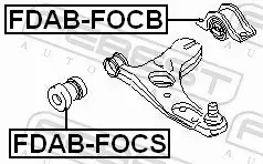 FEBEST TULEJA ZAWIESZENIA FDAB-FOCB 