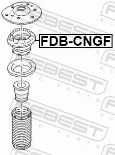 FEBEST ŁOŻYSKO PODUSZKI AMORTYZATORA FDB-CNGF 