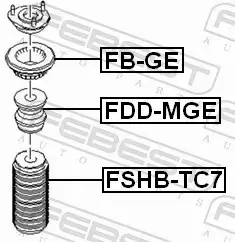 FEBEST ODBÓJ AMORTYZATORA FDD-MGE 