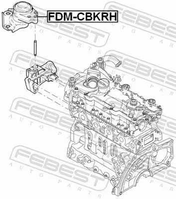 FEBEST PODUSZKA SILNIKA FDM-CBKRH 