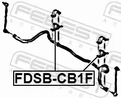 FEBEST GUMA STABILIZATORA FDSB-CB1F 