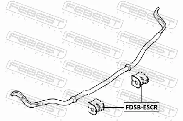 FEBEST TULEJA STABILIZATORA FDSB-ESCR 