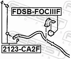 FEBEST GUMA STABILIZATORA FDSB-FOCIIIF 