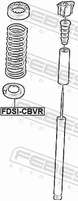 FEBEST PODKŁADKA SPRĘŻYNY ZAWIESZENIA FDSI-CBVR 