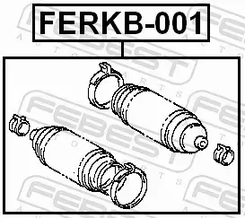 FEBEST OSŁONA DRĄŻKA KIEROWNICZEGO FERKB-001 