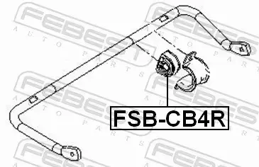 FEBEST TULEJA STABILIZATORA FSB-CB4R 