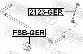 FEBEST TULEJA STABILIZATORA FSB-GER 