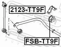 FEBEST TULEJA STABILIZATORA FSB-TT9F 