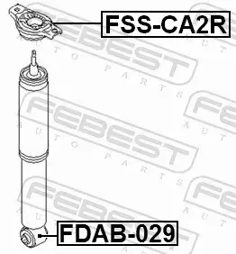 FEBEST PODUSZKA AMORTYZATORA FSS-CA2R 