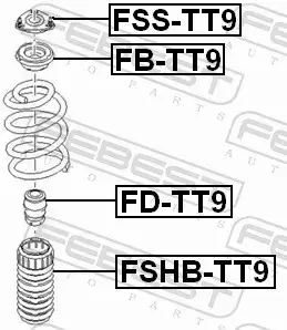 FEBEST PODUSZKA AMORTYZATORA FSS-TT9 