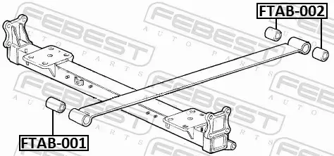 FEBEST TULEJA ZAWIESZENIA FTAB-002 