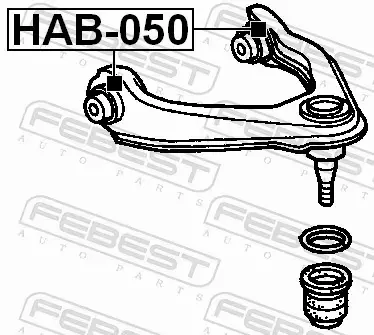 FEBEST TULEJA WAHACZA HAB-050 