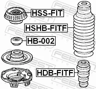 FEBEST ODBÓJ AMORTYZATORA HDB-FITF 