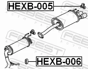 FEBEST WIESZAK WYDECHU HEXB-006 