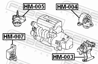 FEBEST PODUSZKA SILNIKA HM-007 