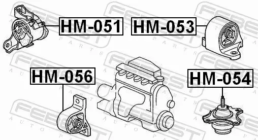 FEBEST PODUSZKA SILNIKA HM-051 