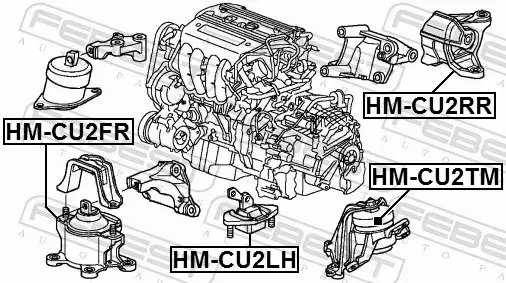 FEBEST PODUSZKA SILNIKA HONDA ACCORD VIII 2.4 